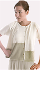 Pointelle Short Sleeve Cardigan