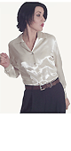 Long Sleeve Satin Blouse